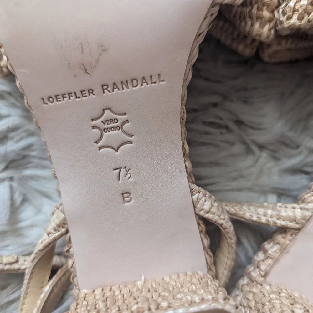 EUC Loeffler Randall Carmen Natural Bow Sandal - Picture 16 of 16